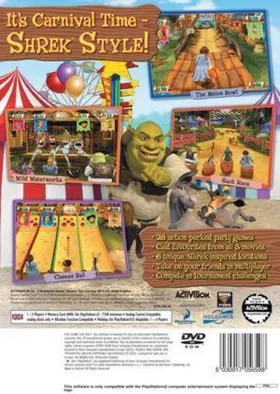 DreamWorks Shrek's Carnival Craze - Party Games box cover back